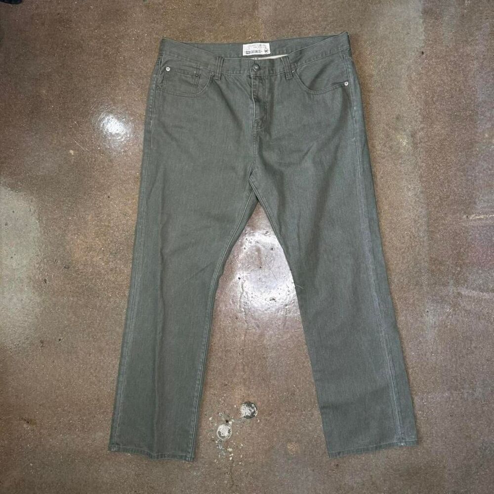 Ecko-unltd Men's Green and Khaki Jeans Mens‎ 40